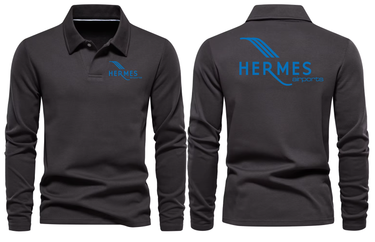 HERMES AIRPORT LONG SLEEVE POLO